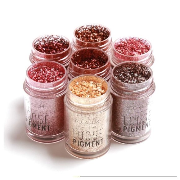 FOCALLURE Loose Glitter Pigments Eye Shadow, #18 Midnight - Picture 4 of 6
